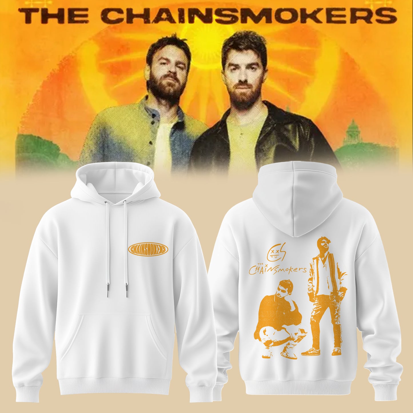 The Chainsmokers Tour 2026 Premium 3D All-Over Print Hoodie V2