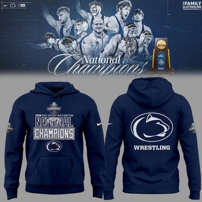Penn State Nittany Lions 2026 NCAA Wrestling National Champions Hoodie
