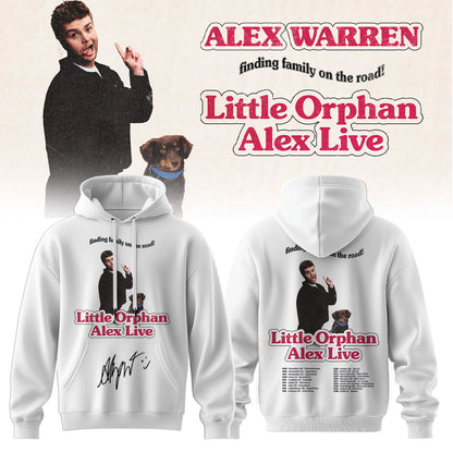 ,.Alex Warren’s “Little Orphan Alex” Tour Hoodie