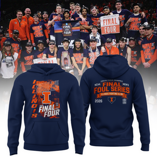 Illinois Fighting Illini 2026 Men's Basketball Tournament March Madness Final Four Hoodie