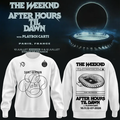 Paris Saint-Germain F.C. x The Weekend White Sweatshirt 2026