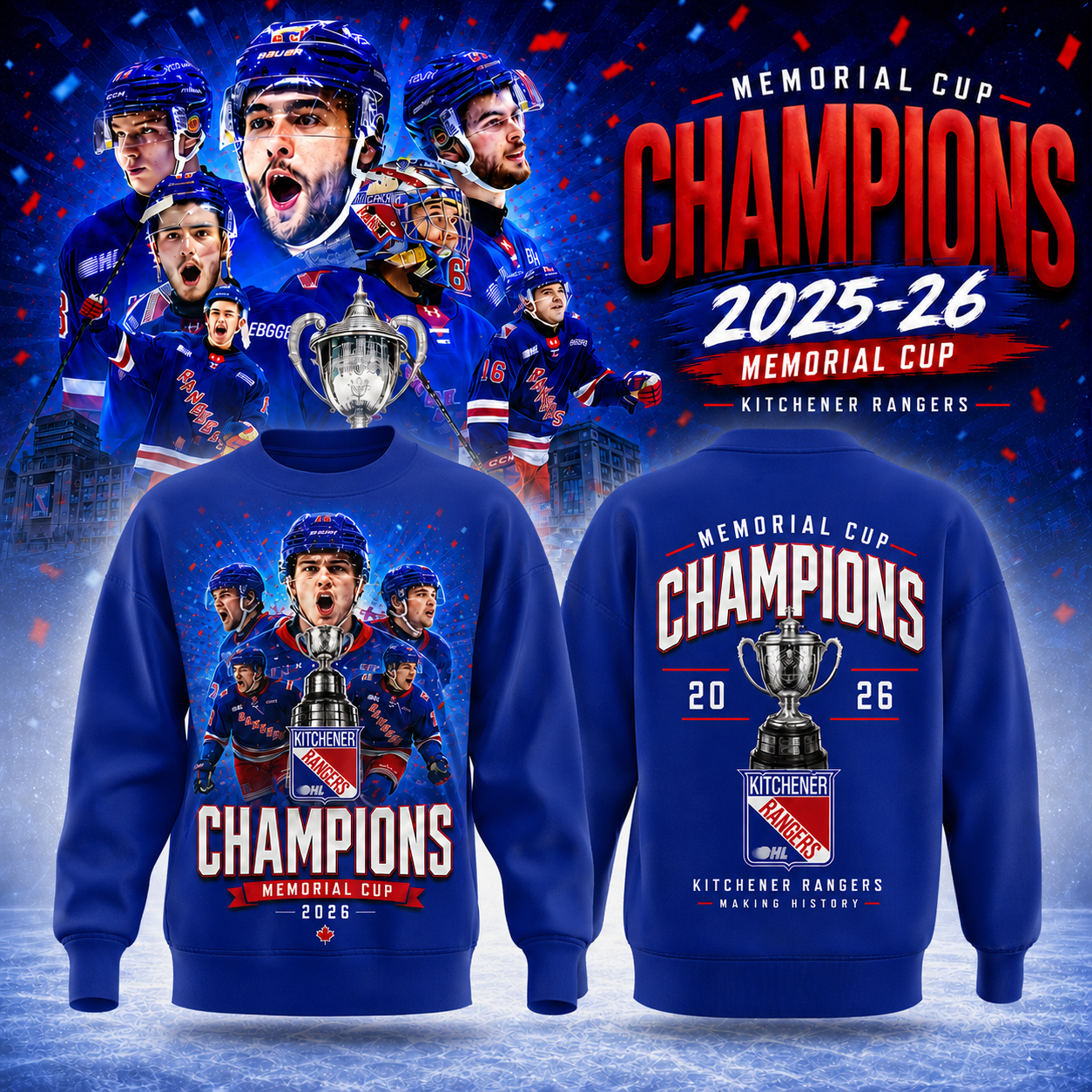 Kitchener Rangers 2026 Championship Legacy Edition Sweatshirt