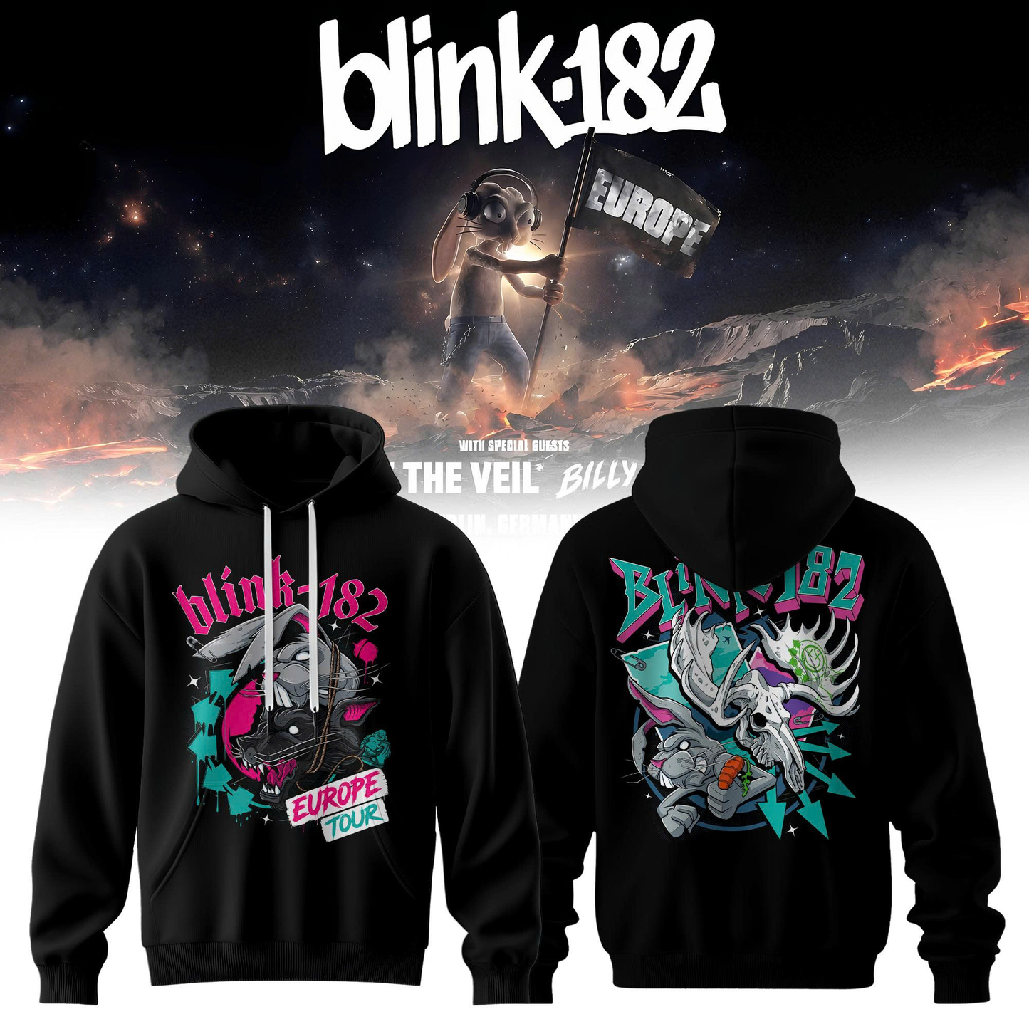 Blink-182 Meltdown Europe Hoodie 26
