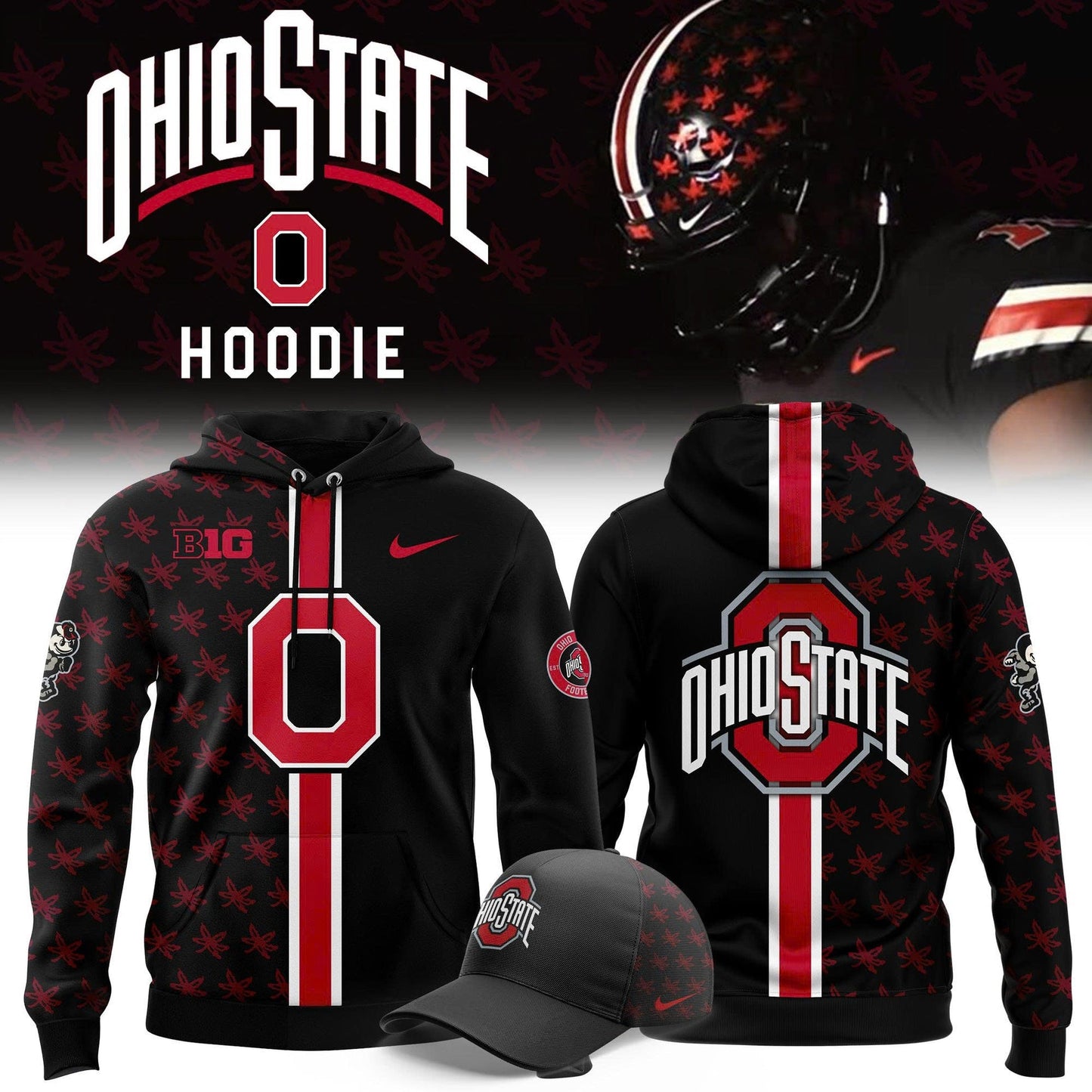 Premium Ohio State Buckeyes Black Hoodie 2026 Season
