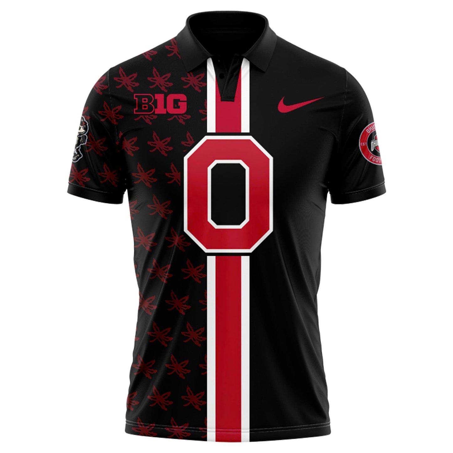 Premium Ohio State Buckeyes Black Polo 2026 Season