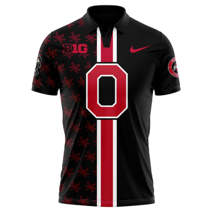Premium Ohio State Buckeyes Black Polo 2026 Season