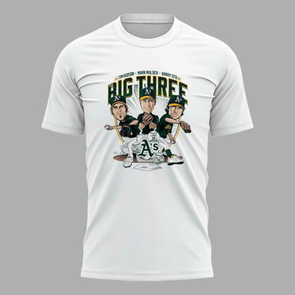 Oakland Athletics Tim Hudson, Mark Mulder, Barry Zito “Big Three” T-Shirt - Limited Edition