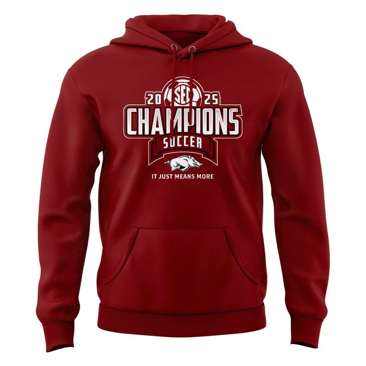 Special 2025 Regular Season Champions Arkansas Soccer Hoodie v2