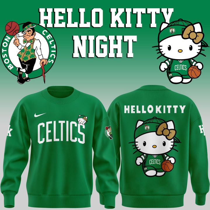 Boston Celtics x Hello Kitty Night 2026 Special Edition Sweatshirt