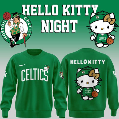 Boston Celtics x Hello Kitty Night 2026 Special Edition Sweatshirt