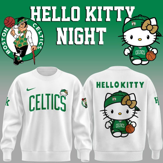 01.Boston Celtics x Hello Kitty Night 2026 Special Edition Sweatshirt