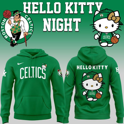 01.Boston Celtics x Hello Kitty Night 2026 Special Edition Hoodie