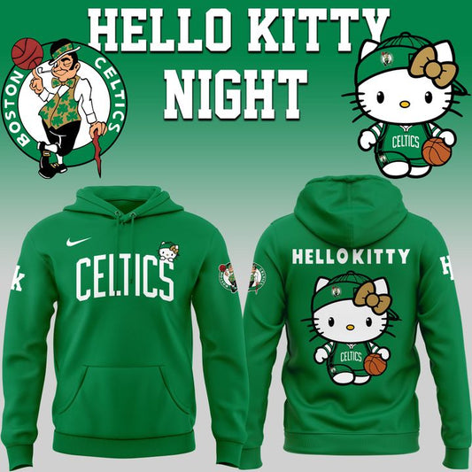 01.Boston Celtics x Hello Kitty Night 2026 Special Edition Hoodie