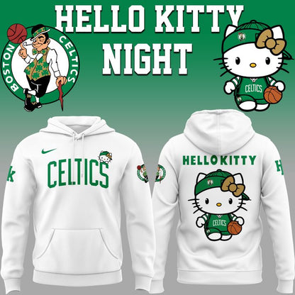 01.Boston Celtics x Hello Kitty Night 2026 Special Edition Hoodie
