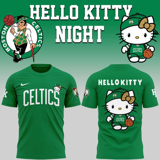 Boston Celtics x Hello Kitty Night 2026 Special Edition T-Shirt