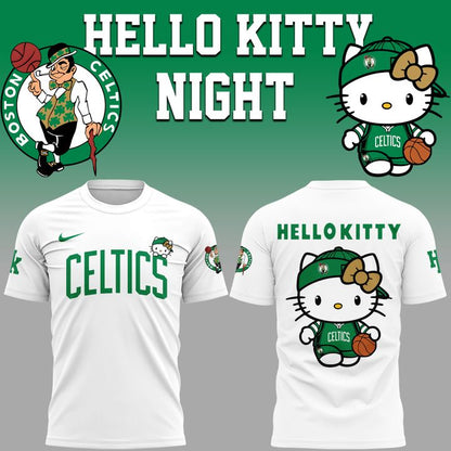 01.Boston Celtics x Hello Kitty Night 2026 Special Edition T-Shirt
