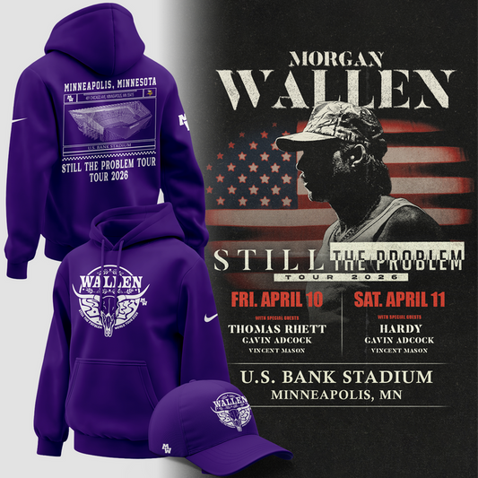 Minnesota Vikings 2026 Exclusive Morgan Wallen Hoodie