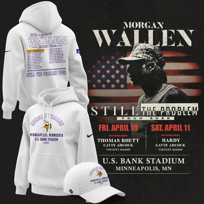 Minnesota Vikings 2026 Exclusive Morgan Wallen Hoodie