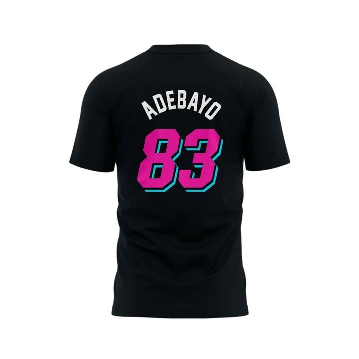 Bam Adebayo “83-Point Game” Black T-Shirt.