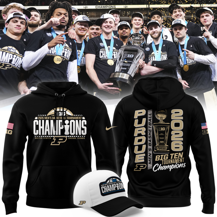 Purdue Men's Basketball 2026 Big Ten Tournament Champions Hoodie