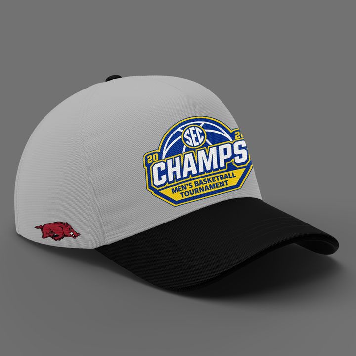 VIP.01.Arkansas Razorbacks Men's Basketball 2026 SEC Tournament Champions T Shirt