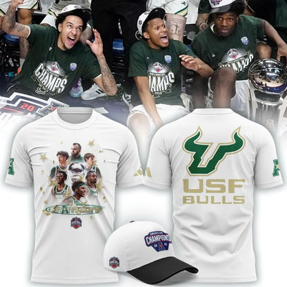 Official South Florida Bulls 2026 American Conference Men’s Basketball Tournament Champions T-Shirt V1