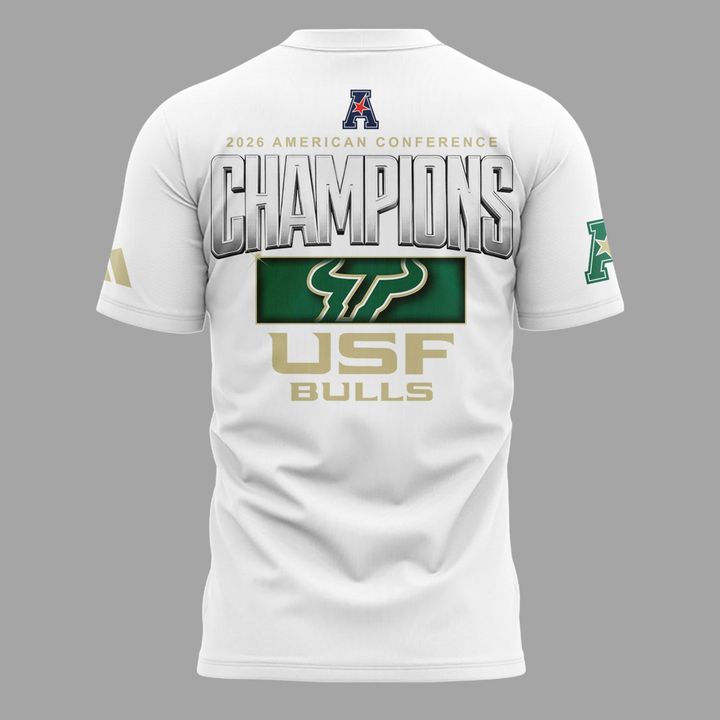 Official South Florida Bulls 2026 American Conference Men’s Basketball Tournament Champions T-Shirt (Updated Version)