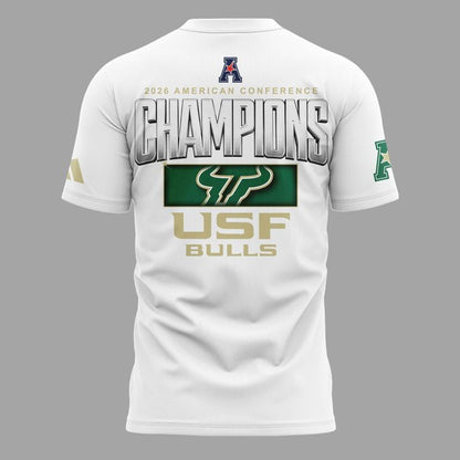 Official South Florida Bulls 2026 American Conference Men’s Basketball Tournament Champions T-Shirt (Updated Version)
