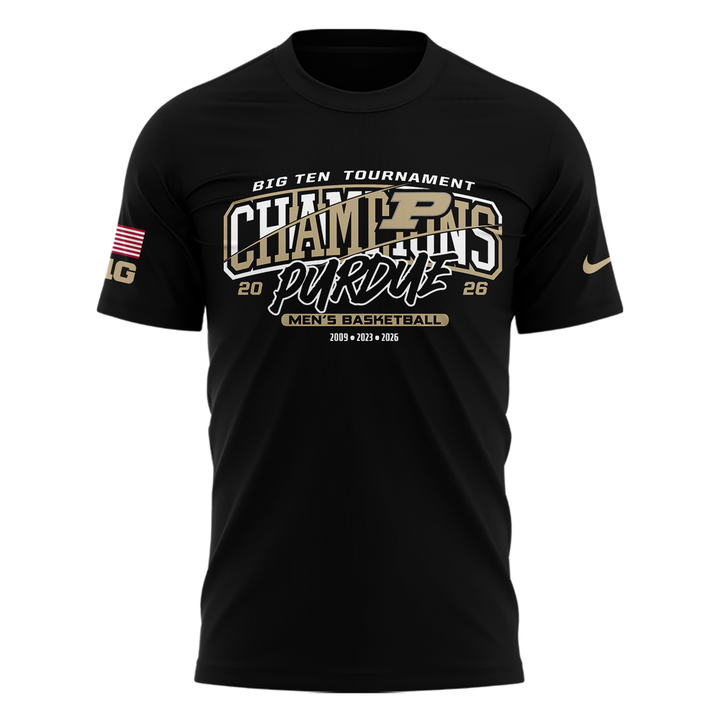 01.Purdue Men's Basketball 2026 Big Ten Tournament Champions T Shirt