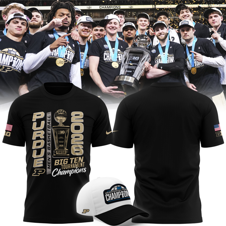 04.Purdue Men's Basketball 2026 Big Ten Tournament Champions T Shirt