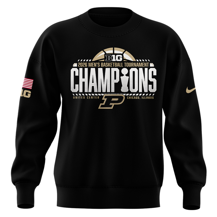 02.Purdue Men's Basketball 2026 Big Ten Tournament Champions SWEATSHIRT