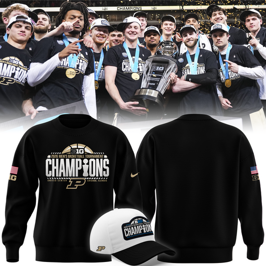 02.Purdue Men's Basketball 2026 Big Ten Tournament Champions SWEATSHIRT