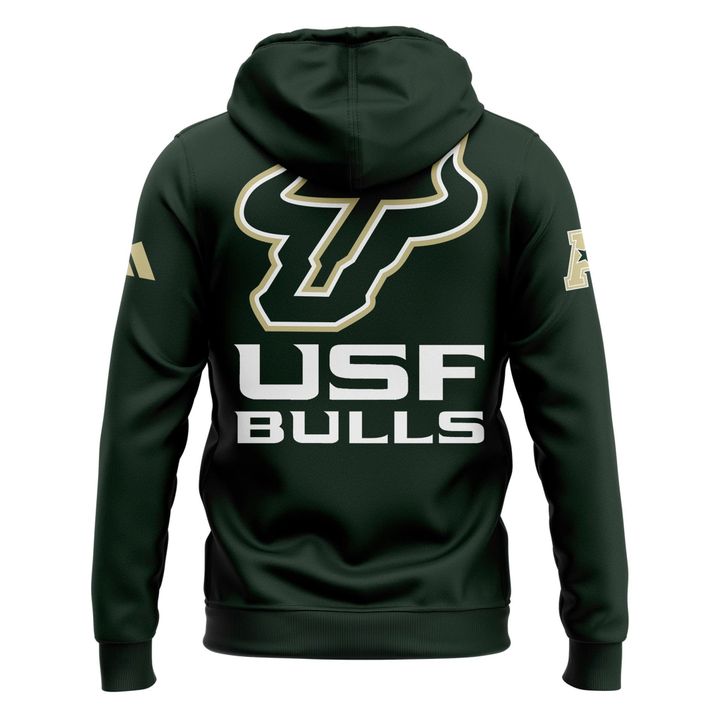 Unisex Blue 84 Green South Florida Bulls 2026 American Conference Men's Basketball Tournament Champions Hoodie V2
