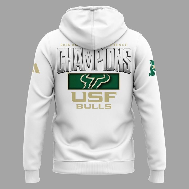 Official South Florida Bulls 2026 American Conference Men’s Basketball Tournament Champions Hoodie (Updated Version)
