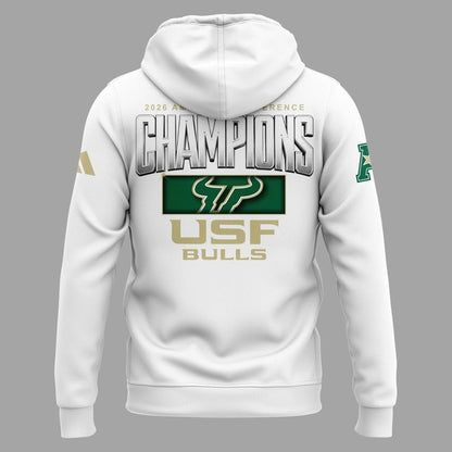 Official South Florida Bulls 2026 American Conference Men’s Basketball Tournament Champions Hoodie (Updated Version)