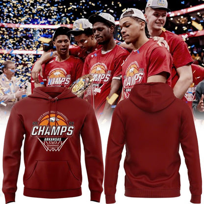 Special 2026 SEC Tournament Champions Arkansas Razorbacks Men’s Basketball Hoodie 2