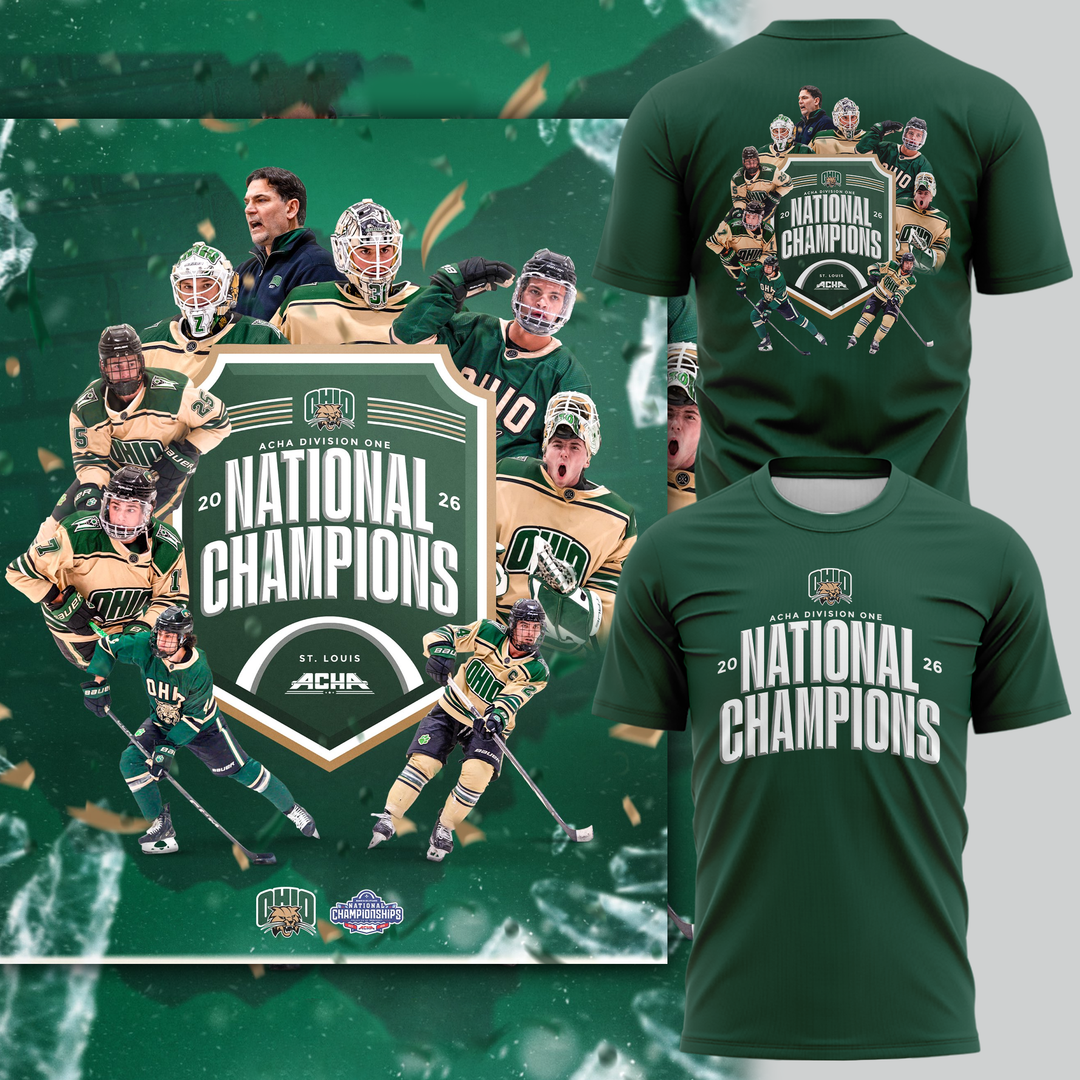 Ohio Bobcats men's ice hockey National Champions T-Shirt