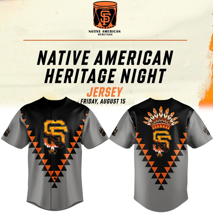 Limited Edition SF Giants Native American Heritage Jersey 2025