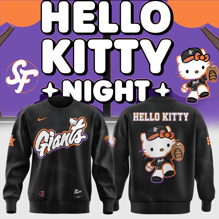 Limited Edition San Francisco Giants New City Edition Uniform x Hello Kitty Sweat 2025