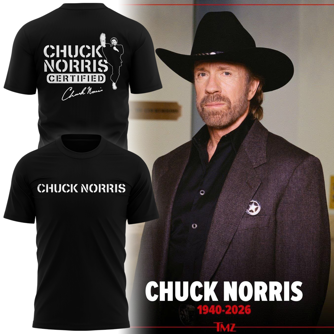REST IN PEACE 🖤🕊️ Chuck Norris TShirt