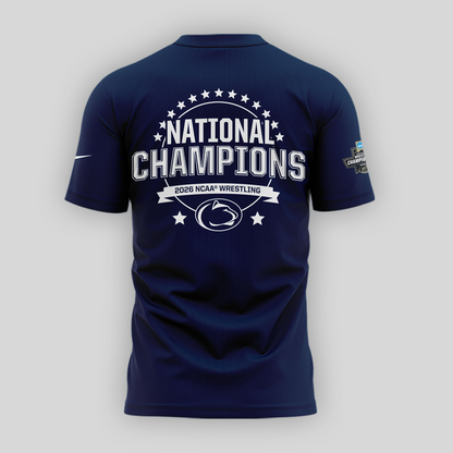 01.Penn State Nittany Lions 2026 NCAA Wrestling National Champions Tshirt