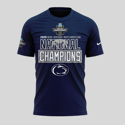 01.Penn State Nittany Lions 2026 NCAA Wrestling National Champions Tshirt