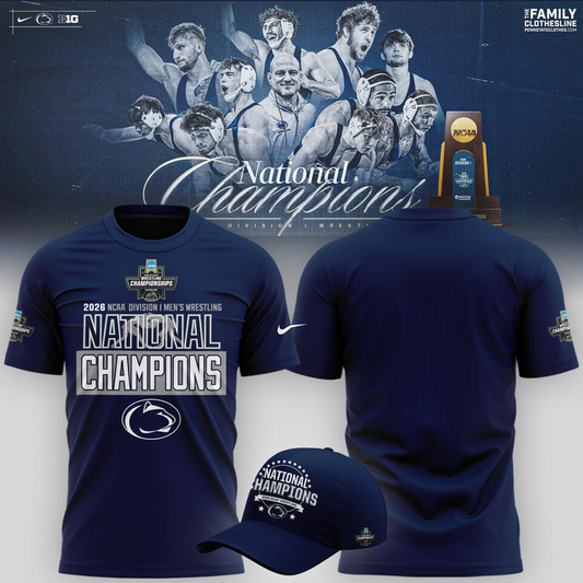 05.Penn State Nittany Lions 2026 NCAA Wrestling National Champions Tshirt