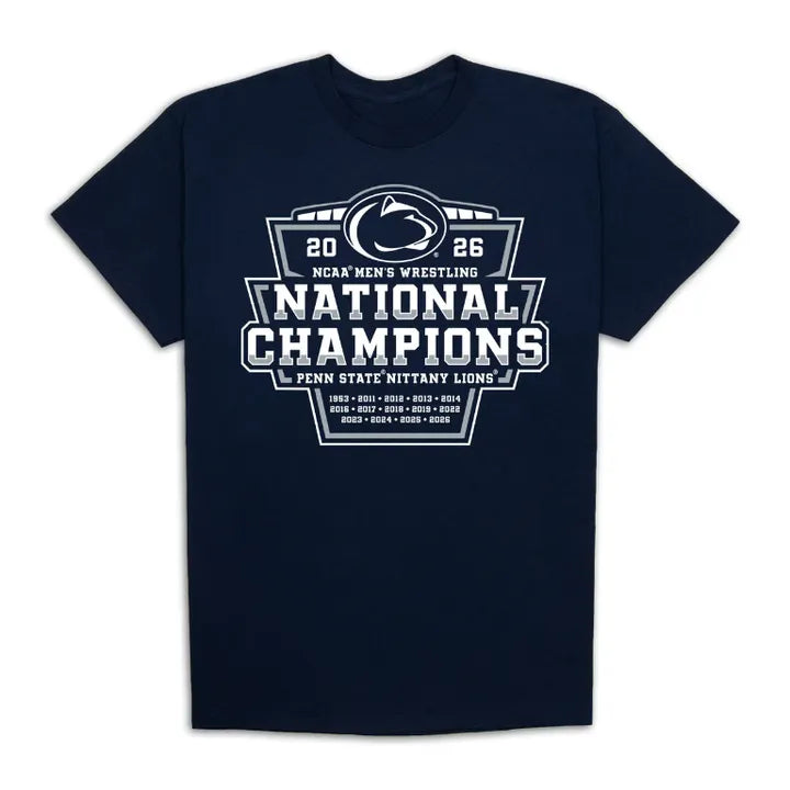 06.Penn State Nittany Lions 2026 NCAA Wrestling National Champions Tshirt