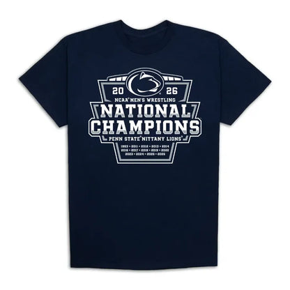 06.Penn State Nittany Lions 2026 NCAA Wrestling National Champions Tshirt
