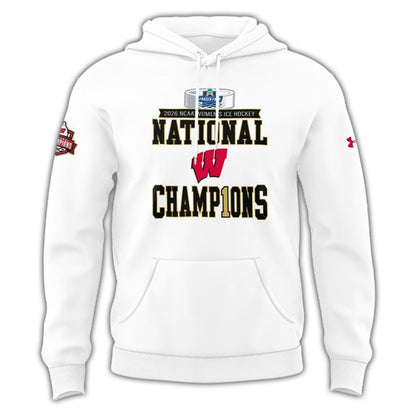 Back-to-Back Champions – Wisconsin Hockey Hoodie