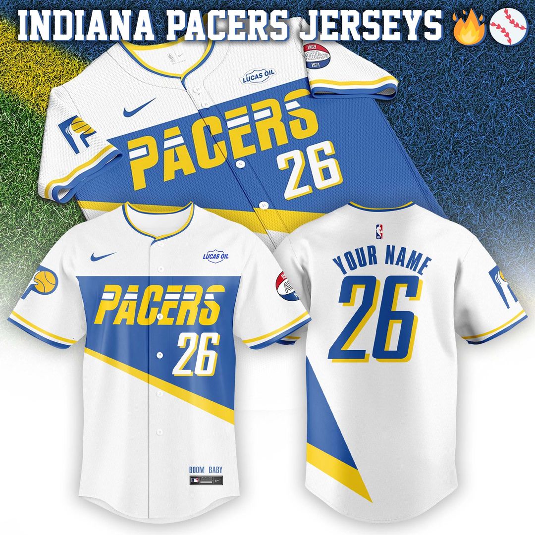 Indiana Pacers 2025/26 City Edition Swingman Baseball Jersey - Custom - Unisex