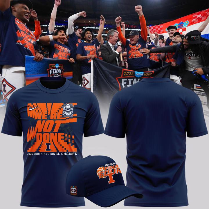12.Illinois Fighting Illini 2026 Men's Basketball Tournament March Madness Final Four T-Shirt