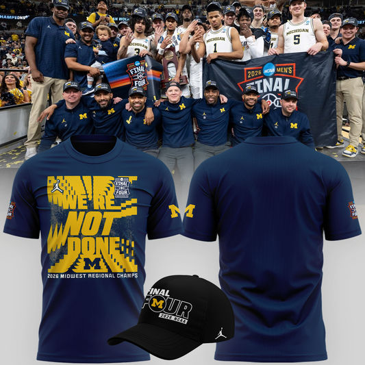 Michigan Wolverines 2026 Men's Basketball Tournament March Madness Final Four Tshirt