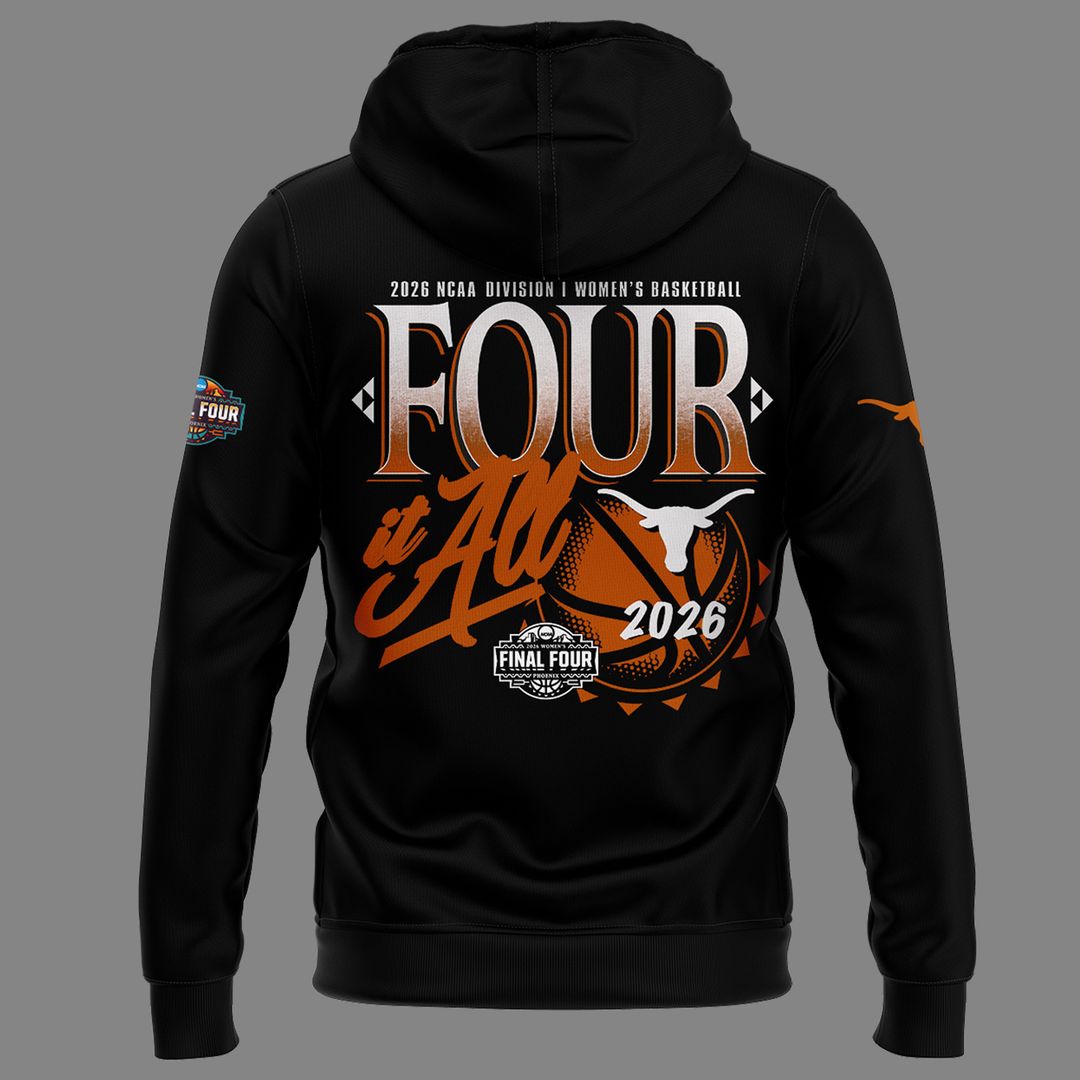 Texas Longhorns 2026 Women's Basketball Tournament March Madness Final Four Hoodie